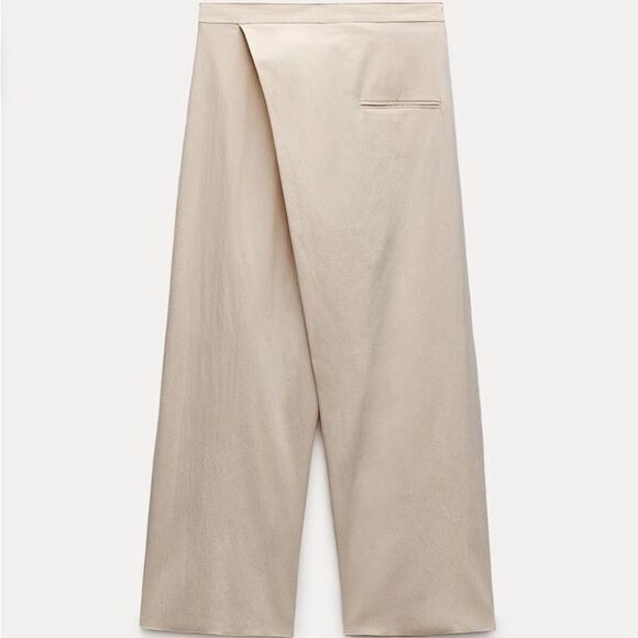 ZARA WRAP FRONT PANTS ZW COLLECTION
ECRU - Picture 9 of 14